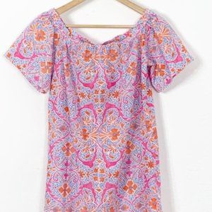 J McLaughlin Marina Off Shoulder Lawn Dress